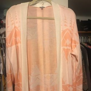 Peach Aztec cardigan